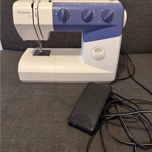 215 Blue and White Sewing Machine